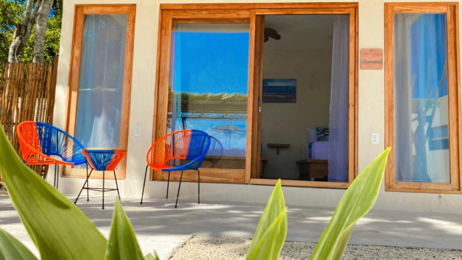 Hotel & Eco Cabanas Azul Maria バカラル エクステリア 写真