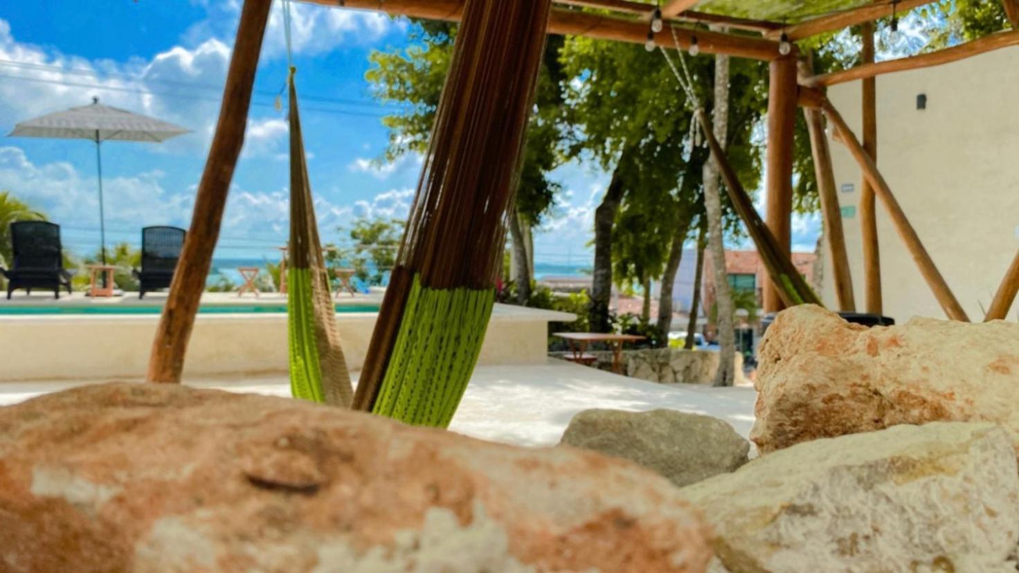 Hotel & Eco Cabanas Azul Maria バカラル エクステリア 写真