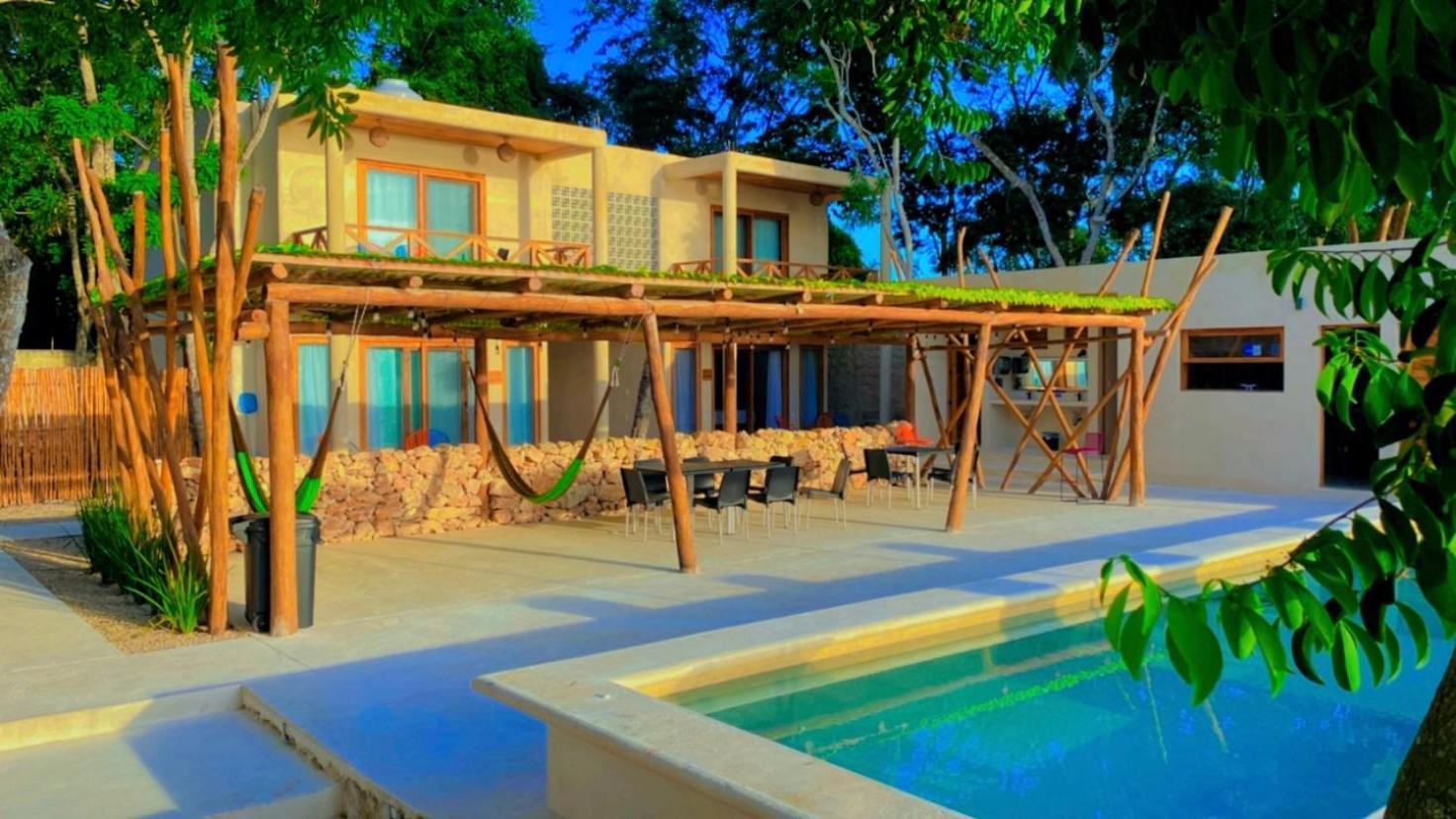 Hotel & Eco Cabanas Azul Maria バカラル エクステリア 写真