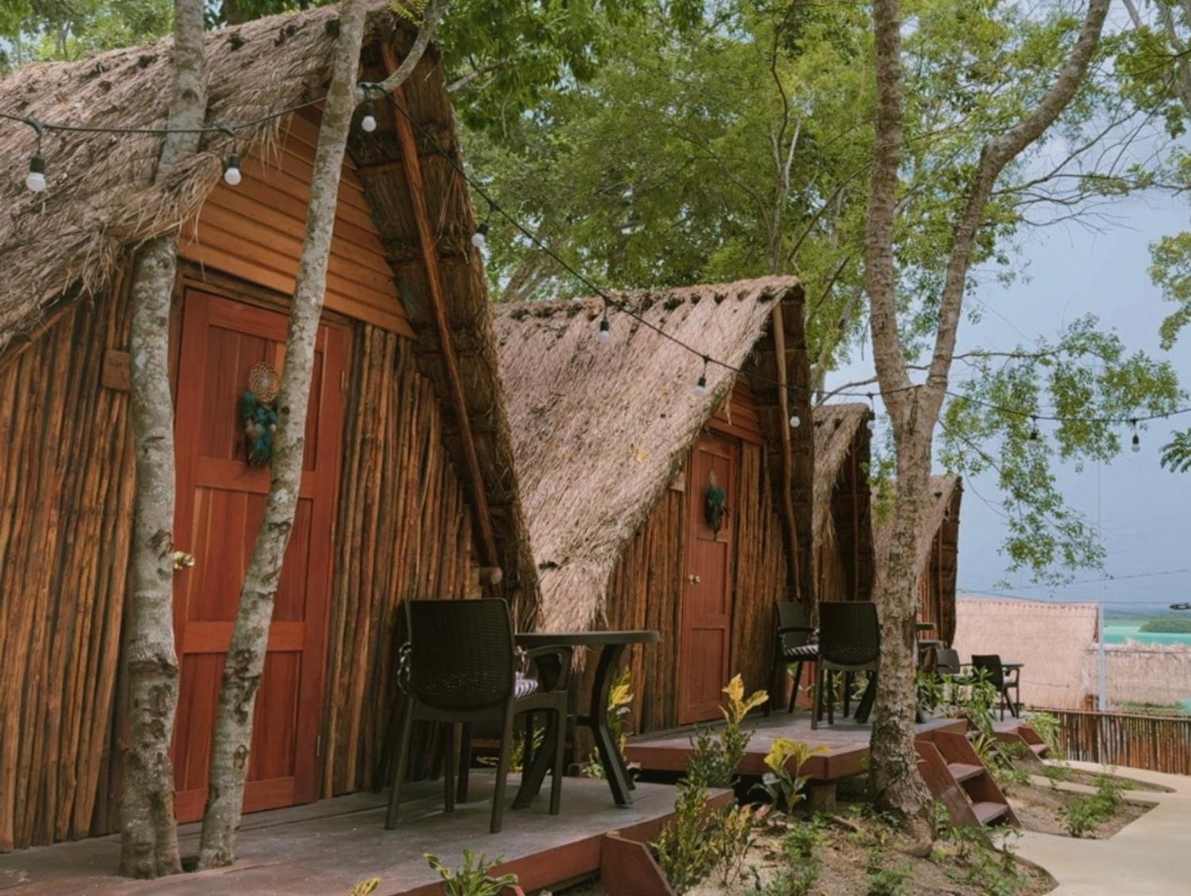 Hotel & Eco Cabanas Azul Maria バカラル エクステリア 写真
