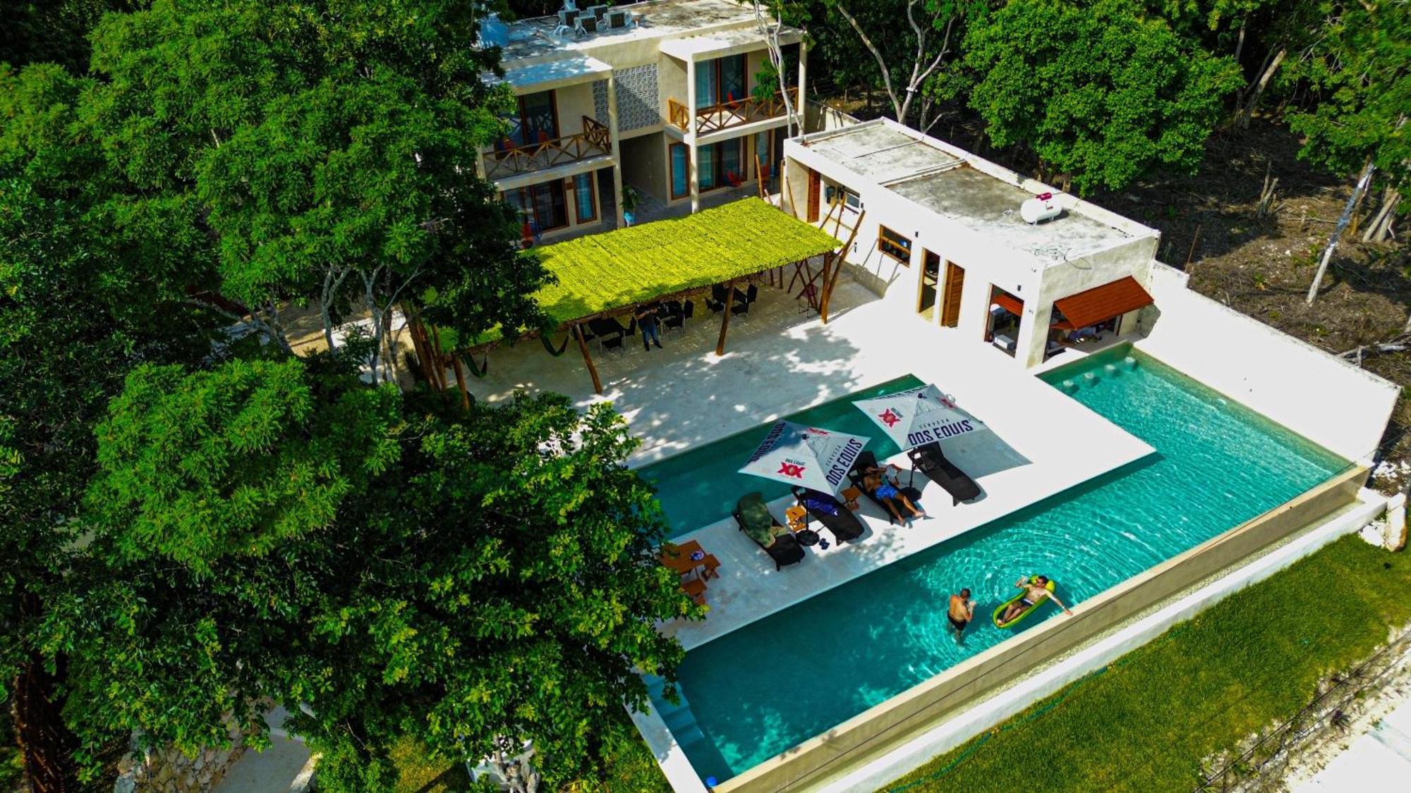 Hotel & Eco Cabanas Azul Maria バカラル エクステリア 写真