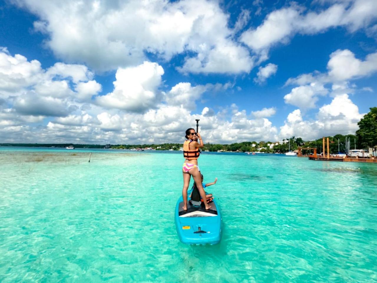 Hotel & Eco Cabanas Azul Maria バカラル エクステリア 写真